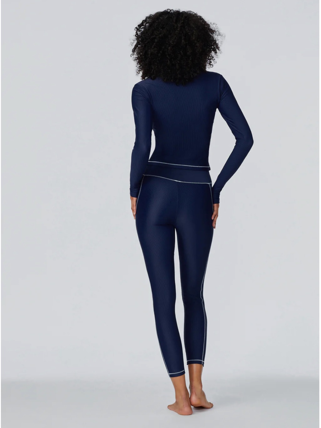 Nwot Watskin Brynn Ribbed 7/8 Legging In Marine Navy Size Xs — image 4 of 8